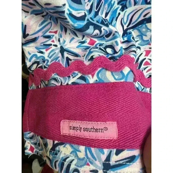 Simply Southern Leaf Print Tunic Dress Small - Picture 5 of 10